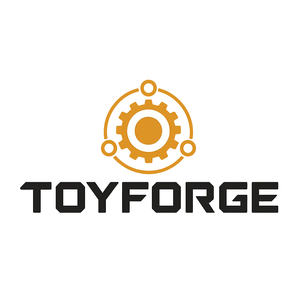 TOYFORGE logo — planetary gear icon and wordmark